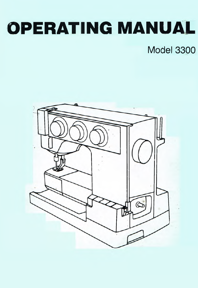 White 3300 Instruction Manual