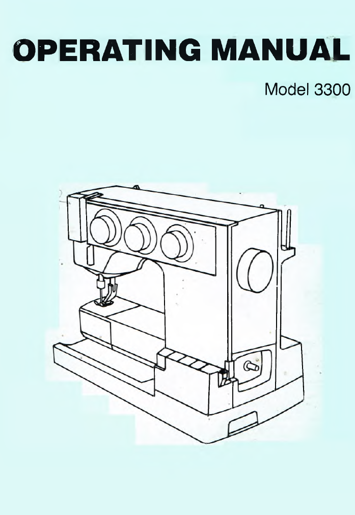 Instruction Manual, White 3300