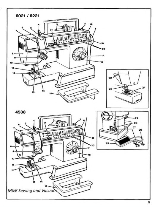 Singer 4538/6021/6221/7021 Instruction Manual