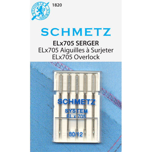 Schmetz ELx705 Serger Needles - 80/12