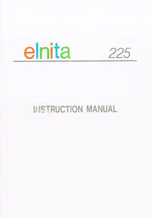 Elna Elnita 225 Instruction Book