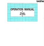 Brother XL2022 Instruction Manual