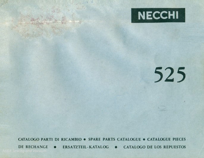 Necchi 525 Parts Book