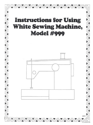 Instruction Manual, White 999
