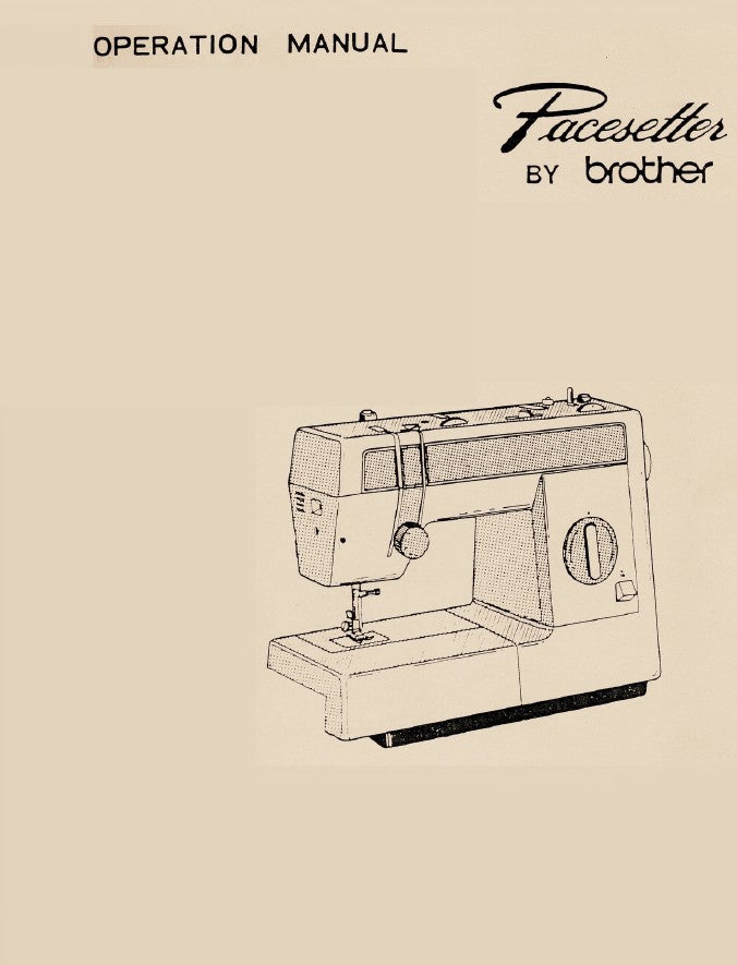 Brother Pacesetter PS-1200 Instruction Manual