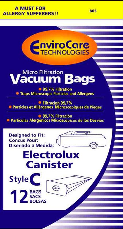 Vacuum  Electrolux  Bags