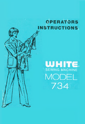 Instruction Manual, White 734