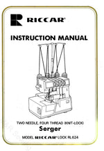 Riccar RL624 Instruction Manual