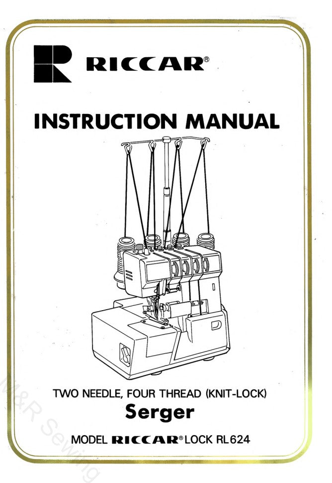 Riccar RL624 Instruction Manual