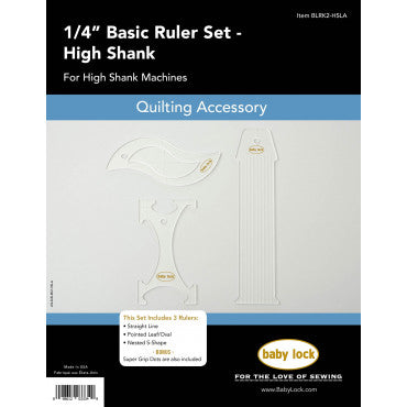 1/4" Basic Ruler Set - High Shank
