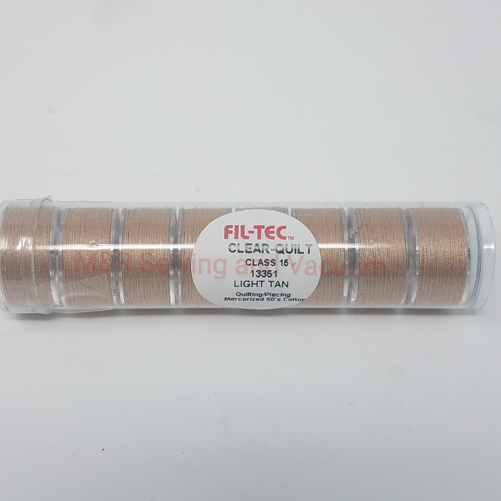 Fil-Tec "L" Style Prewound Cotton Bobbins - Light Tan