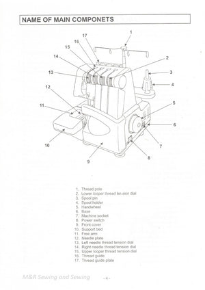 Instruction Manual, White 1634 Serger