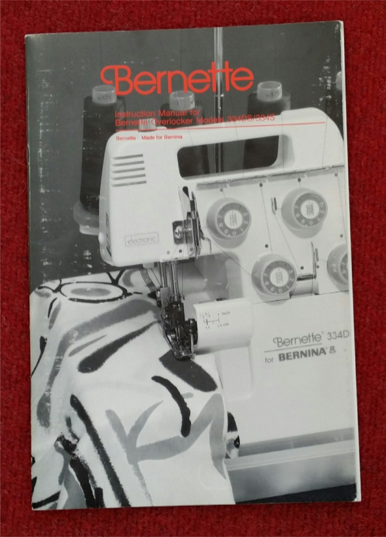 Bernina Bernette 334DS/334S Overlock Instruction Book