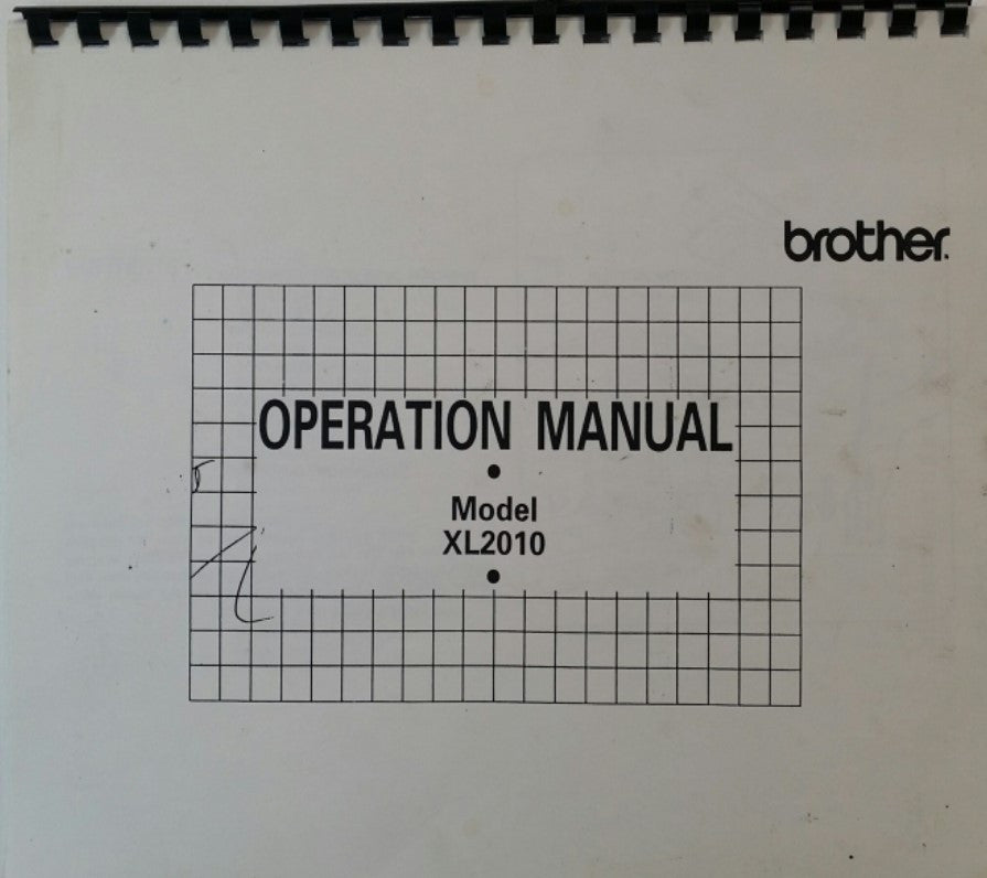 Brother XL2010 Instruction Book