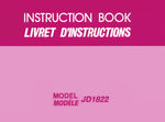 Janome JD1822 Instruction Manual