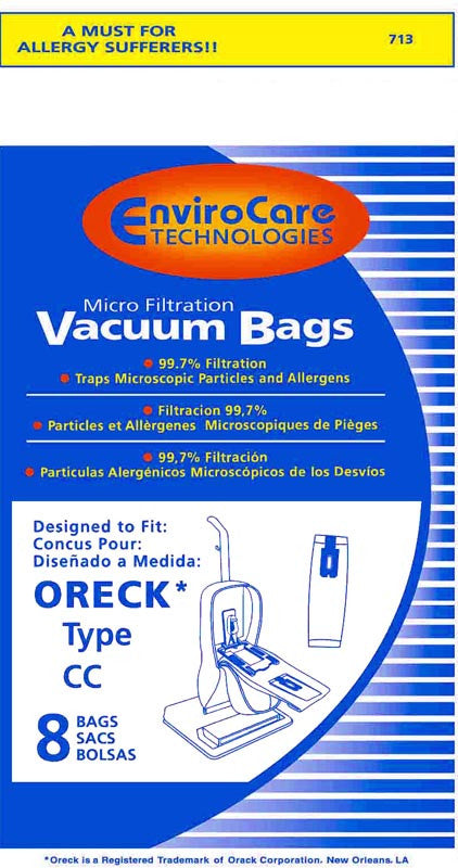 Oreck Type CC Bag