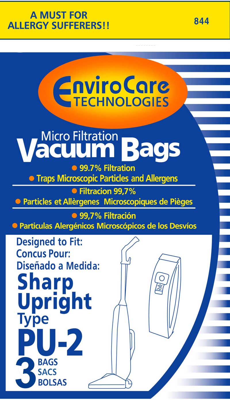 Type PU-2 Sharp Replacement Bags - 3/pk