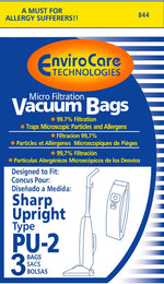 Type PU-2 Sharp Replacement Bags - 3/pk
