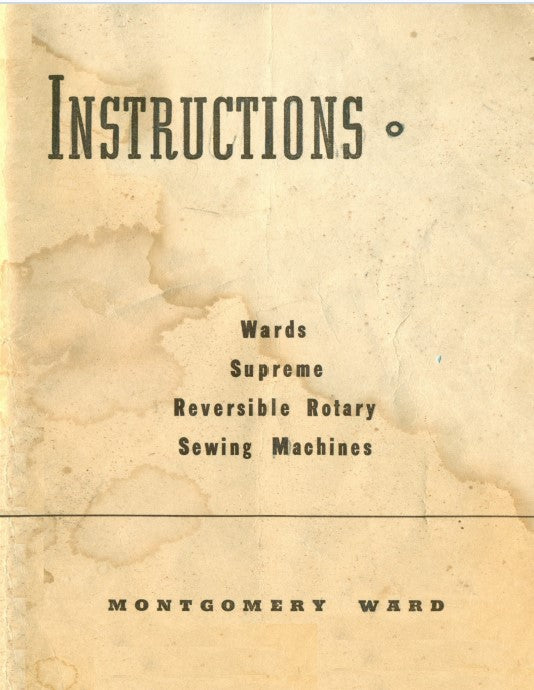 Wards Rotary Instruction Manual