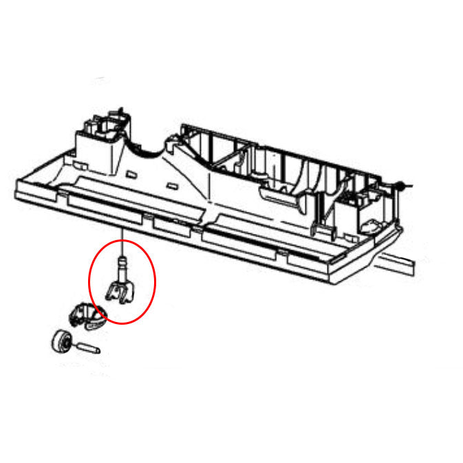 Miele Support Roller Shaft