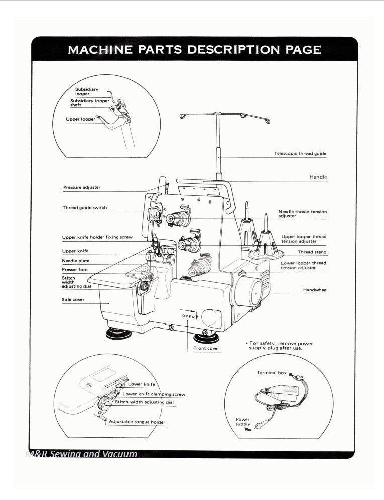 Instruction Manual, Simplicity SL800