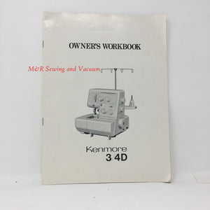 Kenmore Model 3/4D Serger Workbook
