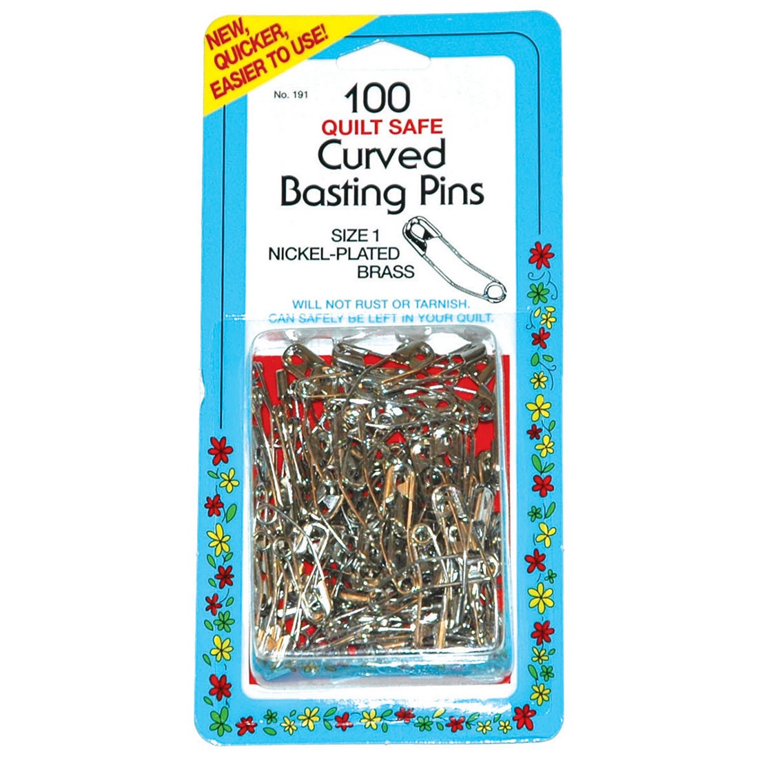 Curved Basting Pins, Size No. 1