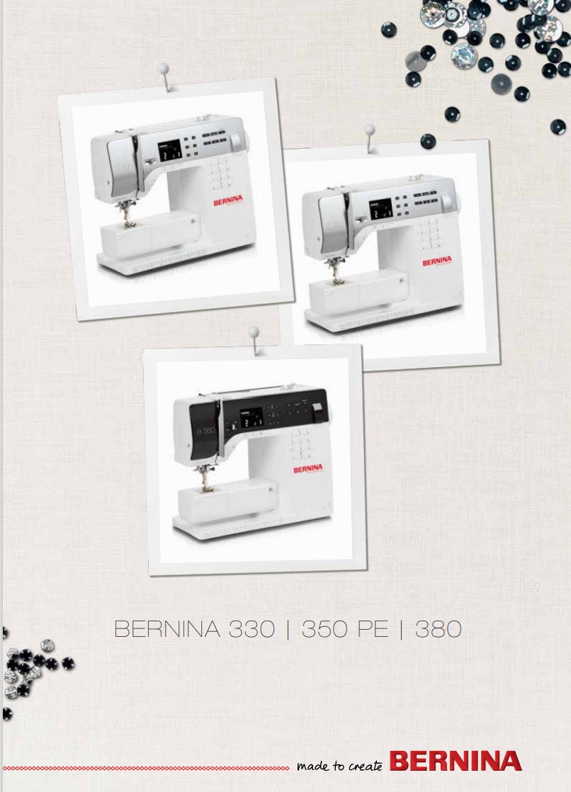 Instruction Manual, Bernina 330/350/380