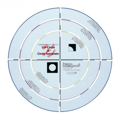 Clover Carefree Curves Quilt Template