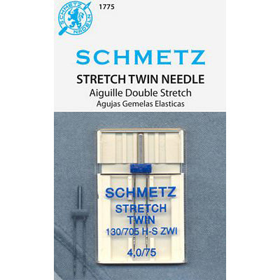 Schmetz Twin Stretch Needle - 4.0mm/75