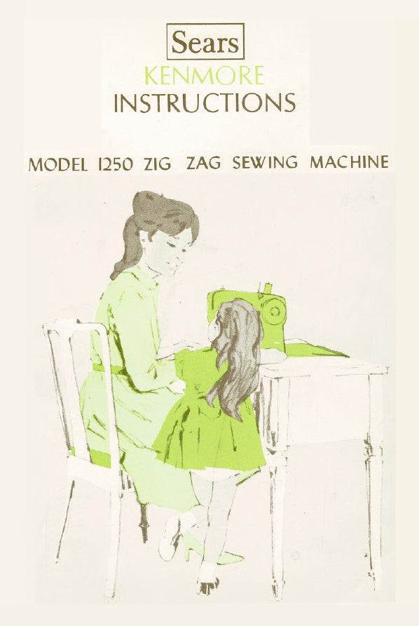 Instruction Manual, Kenmore 1250