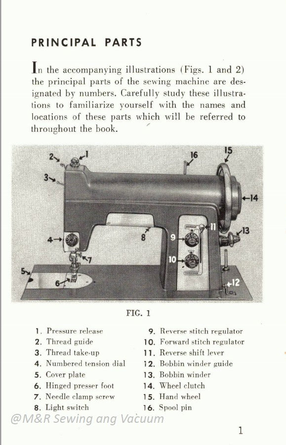 Instruction Manual, White Rotary 277 Series