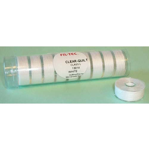 Fil-Tec "L" Style Prewound Cotton Bobbins - White