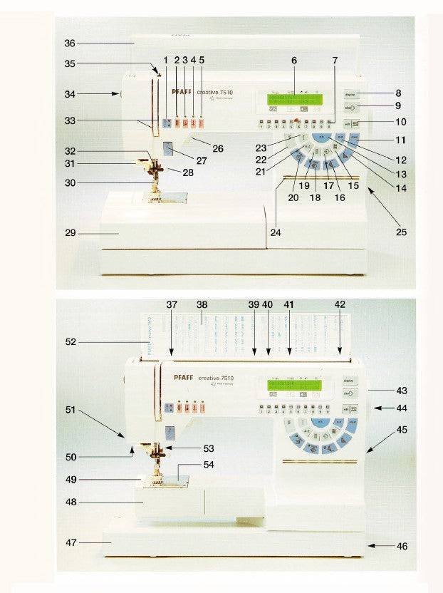 Pfaff 7510 Instruction Manual