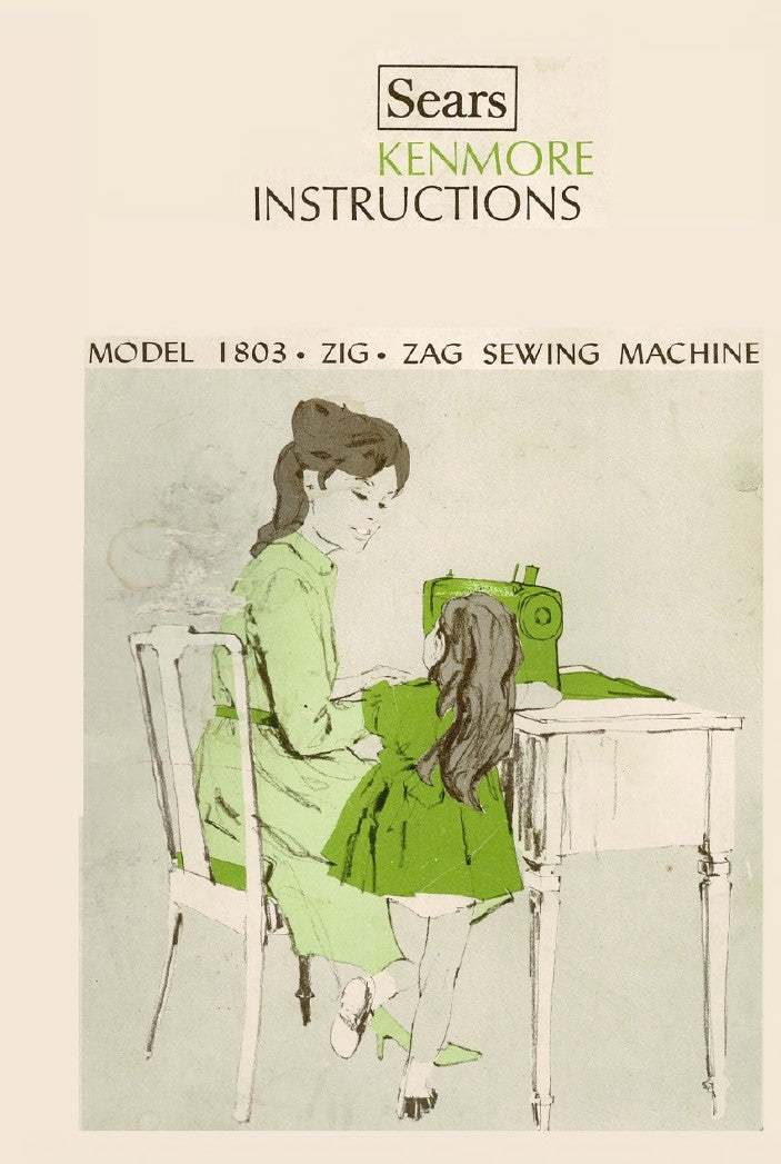 Instruction Manual, Kenmore 1803