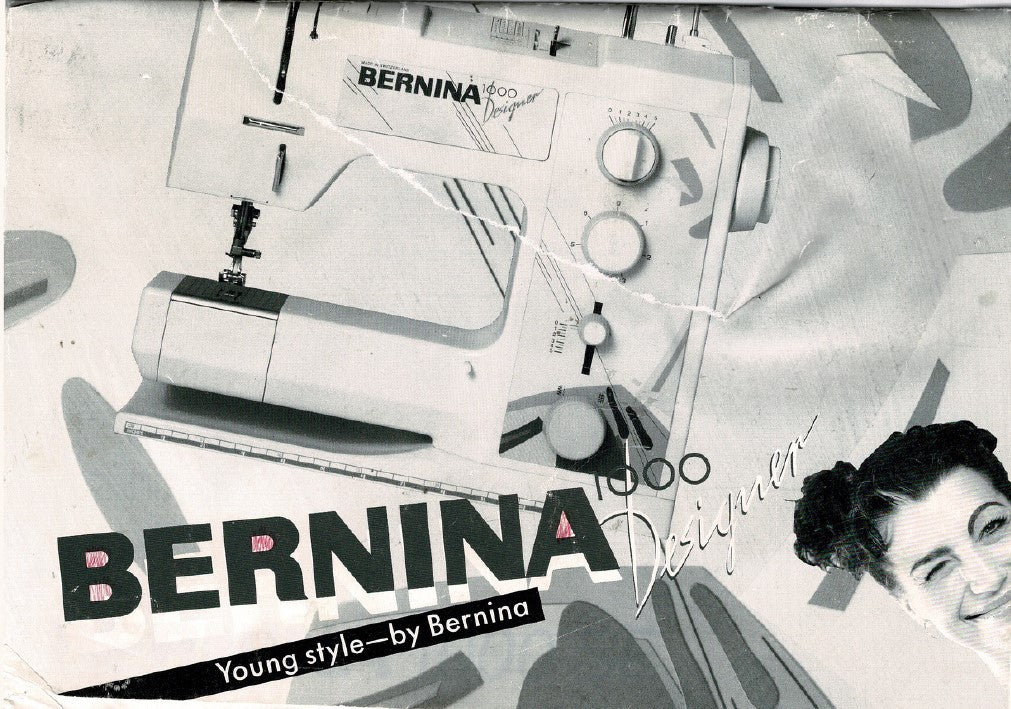 Instruction Manual, Bernina 1000SE