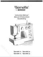 Bernette 50/60/70/75 Instruction Manual