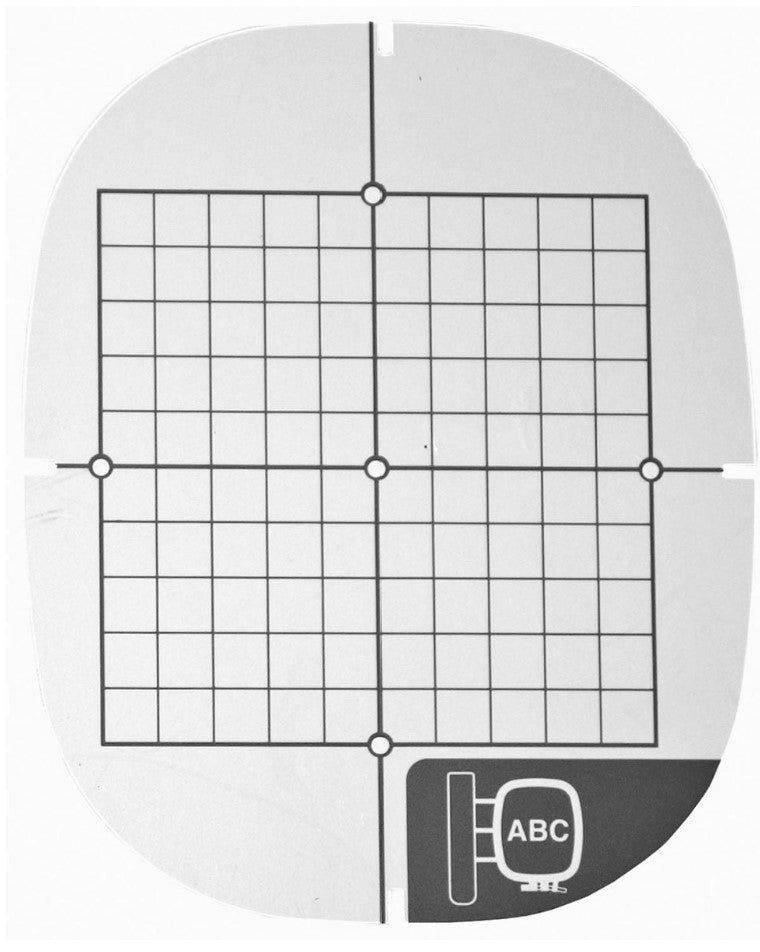 Embroidery Hoop Grid 4in x4in