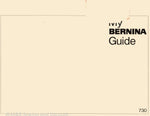 Bernina 730 Instruction Manual