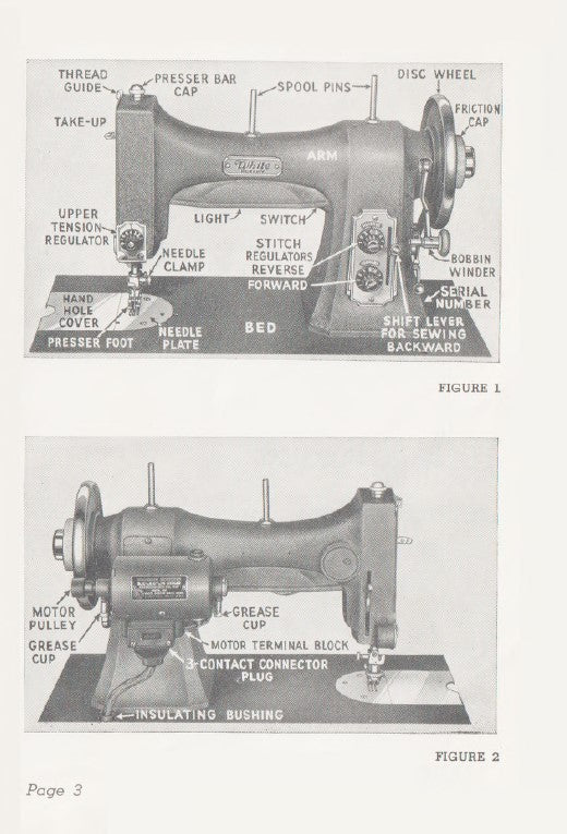 White Series 77 Rotary Electric Instruction Manual