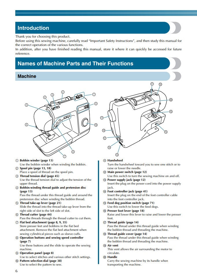 Instruction Manual, Baby Lock Grace