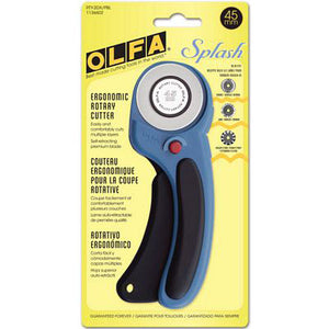 Olfa Ergonomic 45mm Rotary Cutter - Pacific Blue