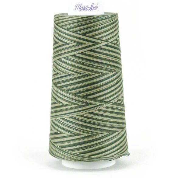 Maxi-Lock Swirls Variegated Thread - Foresty Mint