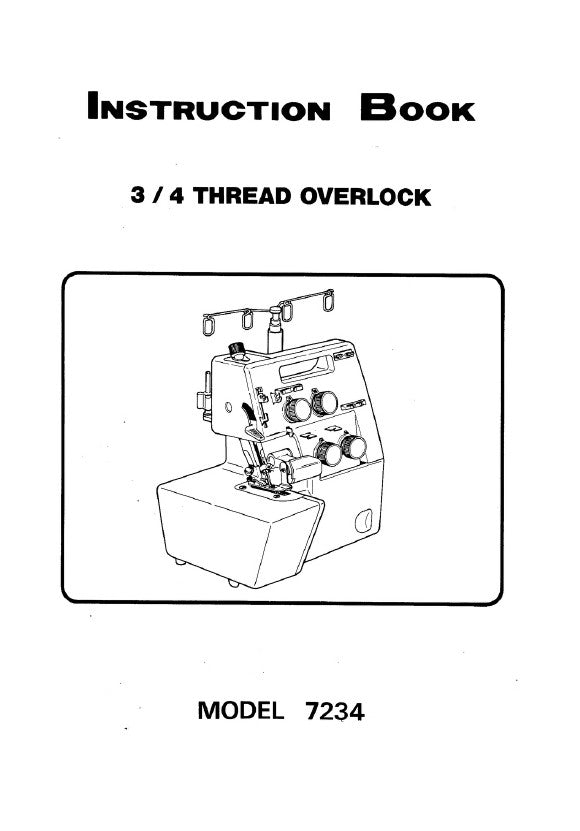 Instruction Manual. White 7234