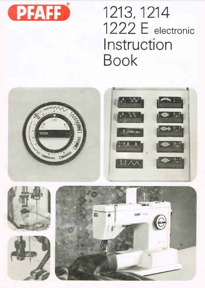 Pfaff 1213/1214/1222E Instruction Manual