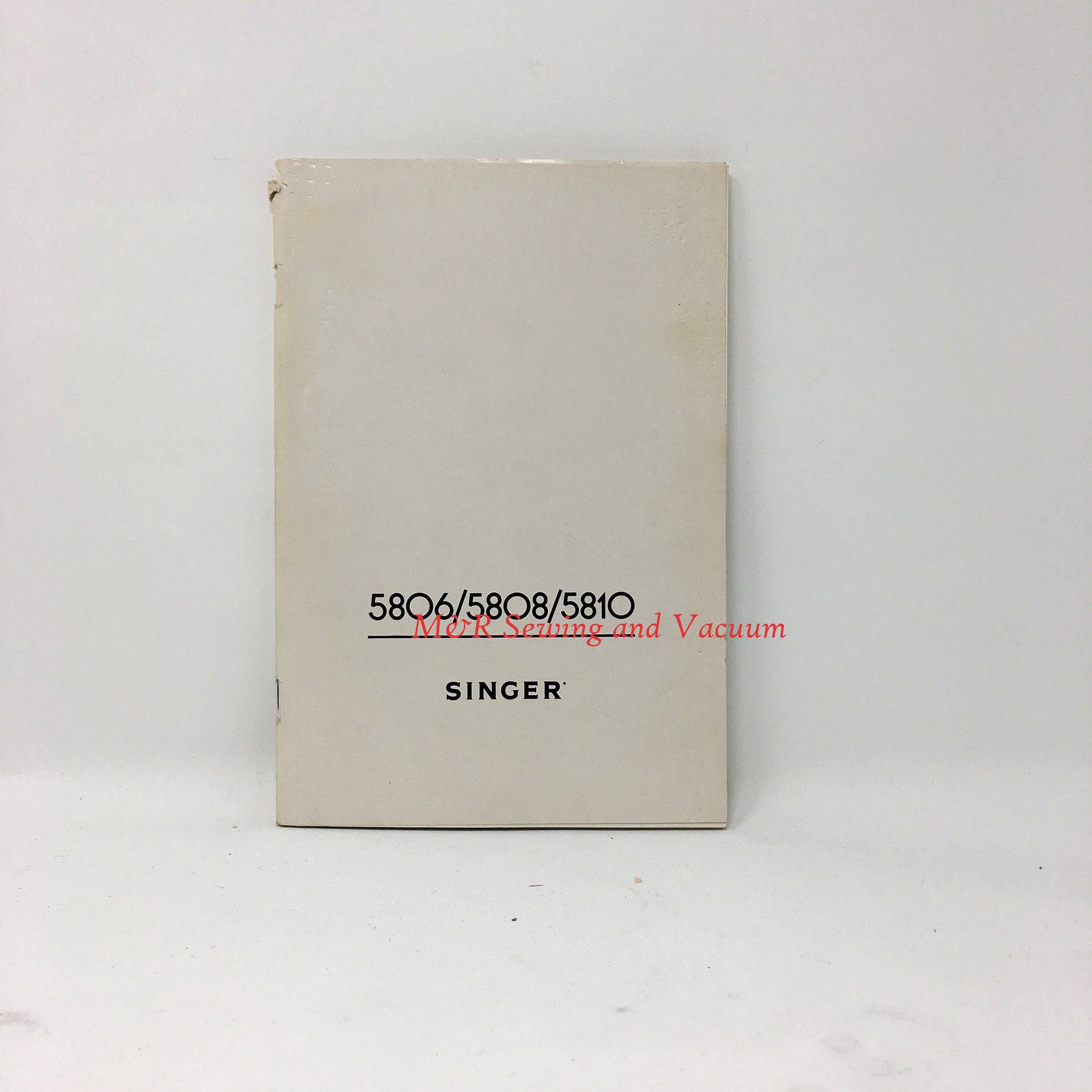 Singer 5806/5808/5810 Instruction Manual