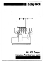 Baby Lock BL400 Instruction Manual