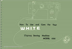 White 599 Instruction Manual