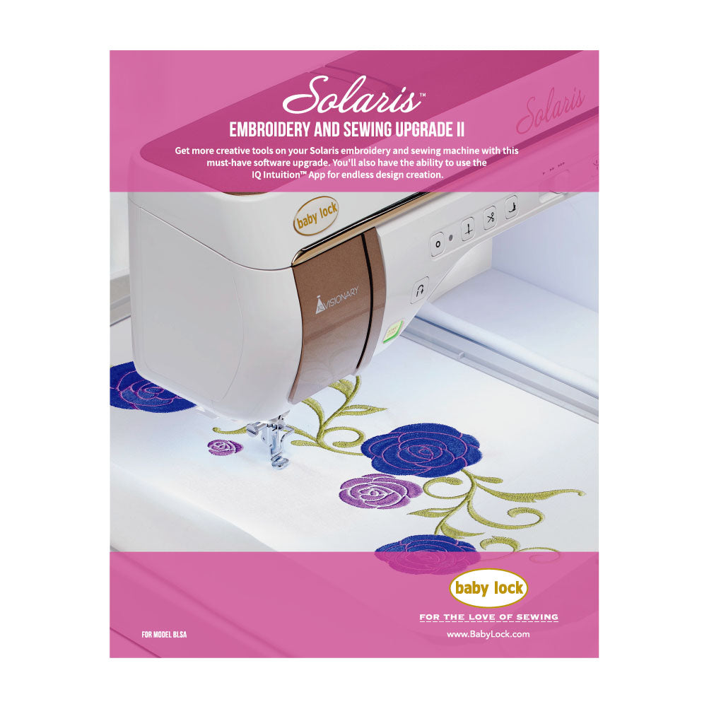 Baby Lock Sewing and Embroidery Upgrade 2