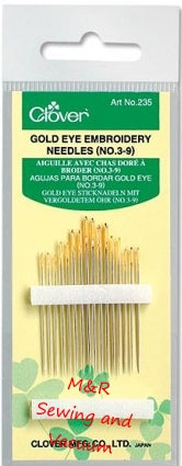 Gold Eye Embroidery Needles